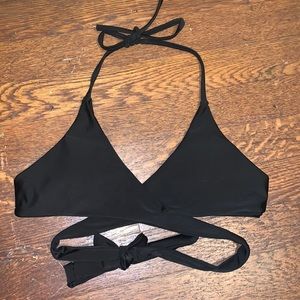Black baiting suit top